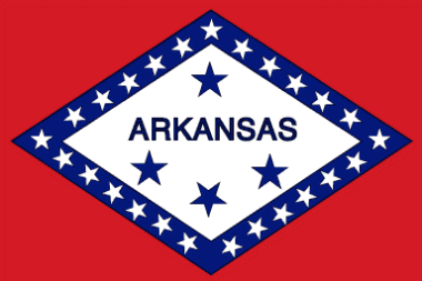 Miniflag Arkansas 10 x 15 cm 