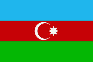 Miniflag Aserbaidschan 10 x 15 cm 
