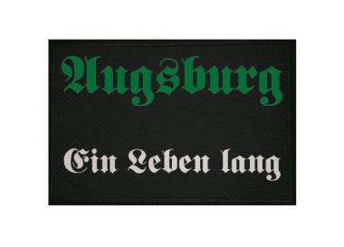 Aufnäher Augsburg Ein Leben lang Patch  9x 6   cm 
