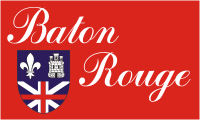 Flagge Baton Rouge ( Louisianan ) 