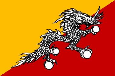 Miniflag Bhutan 10 x 15 cm 