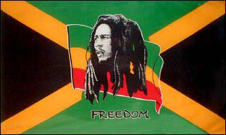 Miniflag Bob Marley 10 x 15 cm 