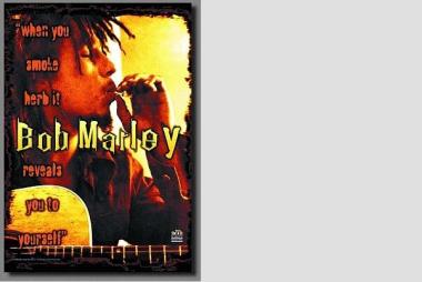 Posterflagge Bob Marley when you smoke 105 x 75 cm 