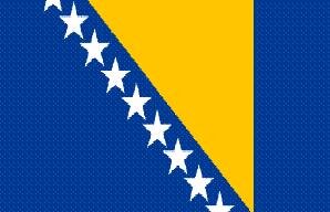 Miniflag Bosnien-Herzegowina 10 x 15 cm 