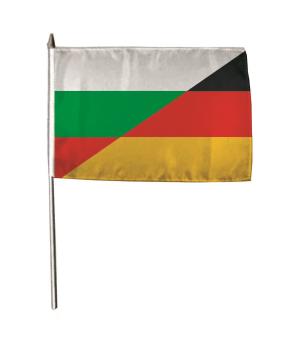 Stockflagge Bulgarien-Deutschland 30 x 45 cm 