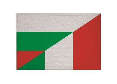 Aufnäher Bulgarien-Italien Patch 9 x 6 cm 