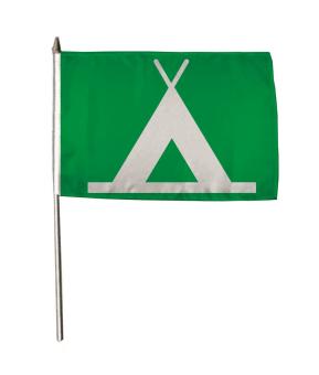 Stockflagge Camping 30 x 45 cm 