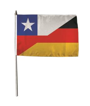 Stockflagge Chile-Deutschland 30 x 45 cm 