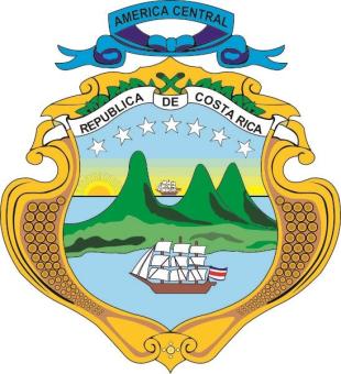 Aufkleber Costa Rica Wappen 