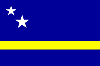 Miniflag Curacao 10 x 15 cm 