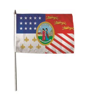 Stockflagge Detroit 30 x 45 cm 