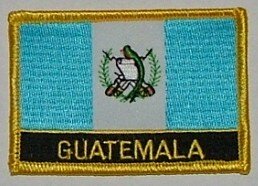 Aufnäher Guatemala mit Schrift 
