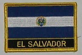 Aufnäher El Savador mit Schrift 