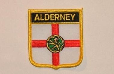 Wappenaufnäher Alderney 