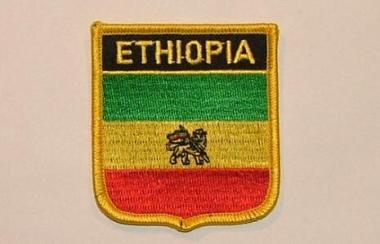 Wappenaufnäher Ethiopia Äthiopien Löwe 