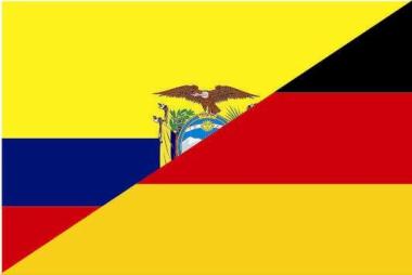 Flagge Ecuador - Deutschland 