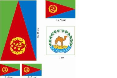 Aufkleberbogen Eritrea 