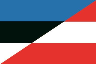 Flagge Estland-Österreich 