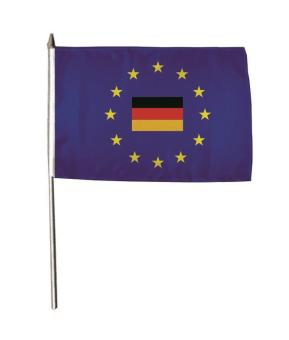 Stockflagge Europa mit Deutschland 30 x 45 cm 