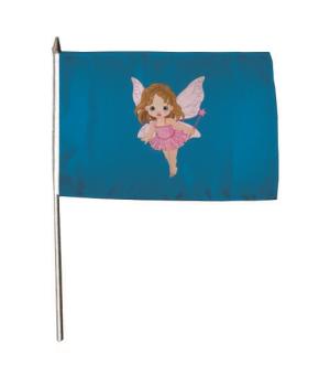Stockflagge Fairy Fee 1 blau 30 x 45 cm 
