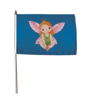 Stockflagge Fairy Fee 2 blau 30 x 45 cm 