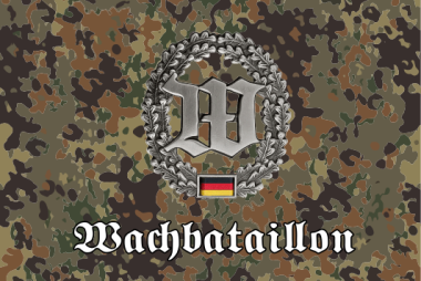 Aufkleber Flecktarn Bundeswehr Wachbataillon 