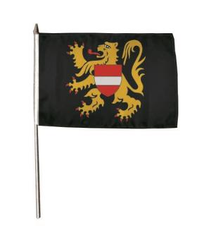 Stockflagge Flämisch Brabant 30 x 45 cm 