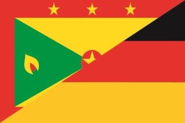 Aufkleber Grenada-Deutschland 