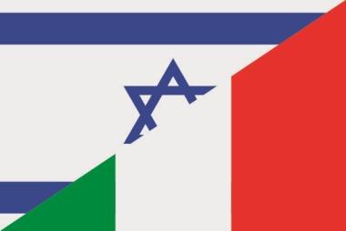 Flagge Israel - Italien 