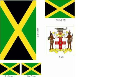 Aufkleberbogen Jamaika 