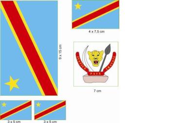 Aufkleberbogen Kongo Demokratische Republik 