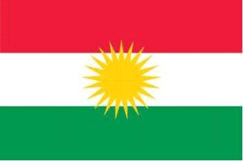 Miniflag Kurdistan 10 x 15 cm 