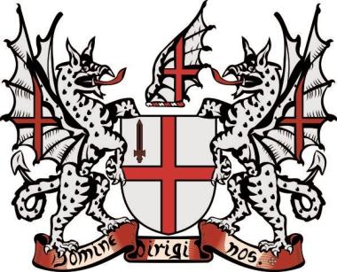 Aufkleber London Wappen 10 x 12 cm