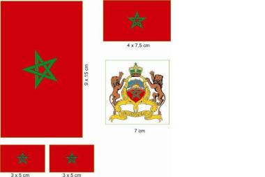Aufkleberbogen Marokko 