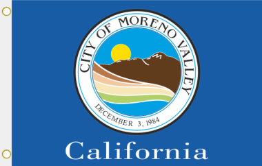 Fahne Moreno Valley City (Kalifornien) 90 x 150 cm 