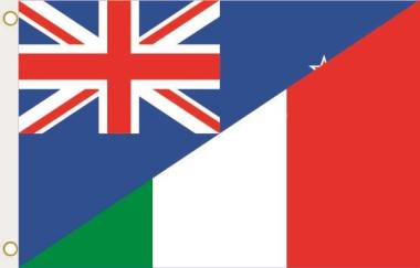 Fahne Neuseeland-Italien 90 x 150 cm 