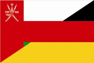 Flagge Oman - Deutschland 