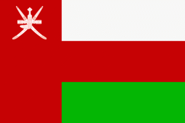 Miniflag Oman 10 x 15 cm 