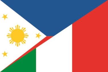 Flagge Philippinen - Italien 