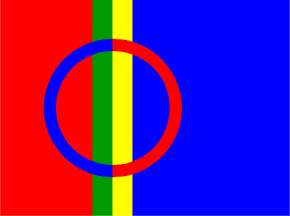 Fahne Sami Lappland Samen 90 x 150 cm 