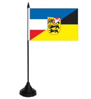 Tischflagge Schleswig-Holstein-Baden-Württemberg 10x15 cm 