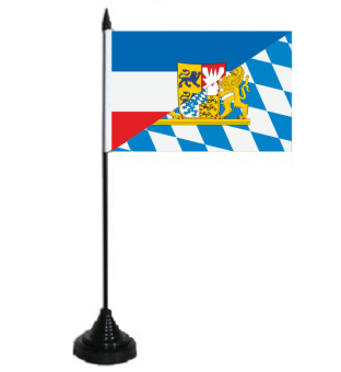 Tischflagge Schleswig-Holstein-Bayern 10x15 cm 