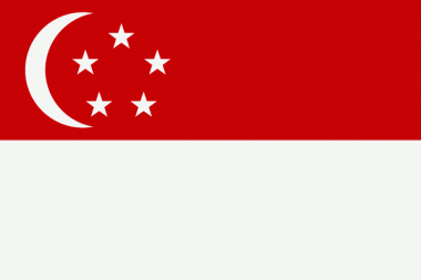 Miniflag Singapur 10 x 15 cm 