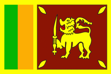 Miniflag Sri Lanka 10 x 15 cm 