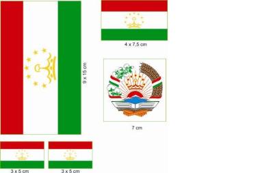 Aufkleberbogen Tadschikistan 