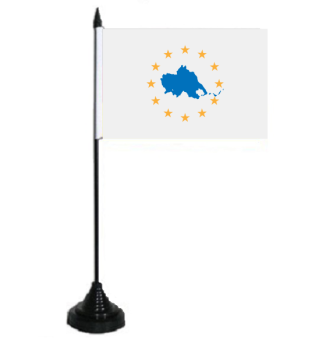 Tischflagge Thessalien Region (Griechenland) 10x15 cm 