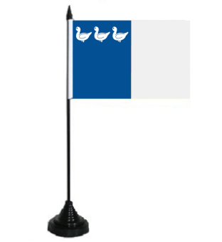 Tischflagge Thuin (Belgien) 10x15 cm 