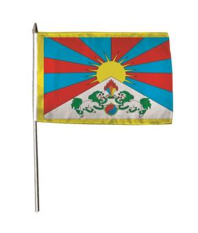 Stockflagge Tibet 30 x 45 cm 