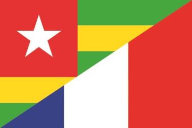 Aufkleber Togo-Frankreich 