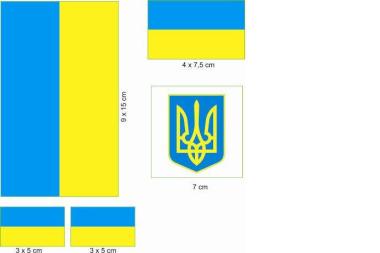 Aufkleberbogen Ukraine 